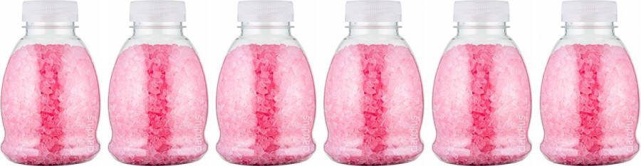 Claudius Cosmetics Benelux B.V. Claudius Badzout Rozen 375 gram Fles met transparante dop Set van 6 stuks