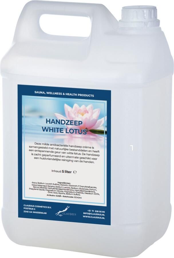 Claudius Cosmetics B.V. Handzeep White Lotus 5 liter