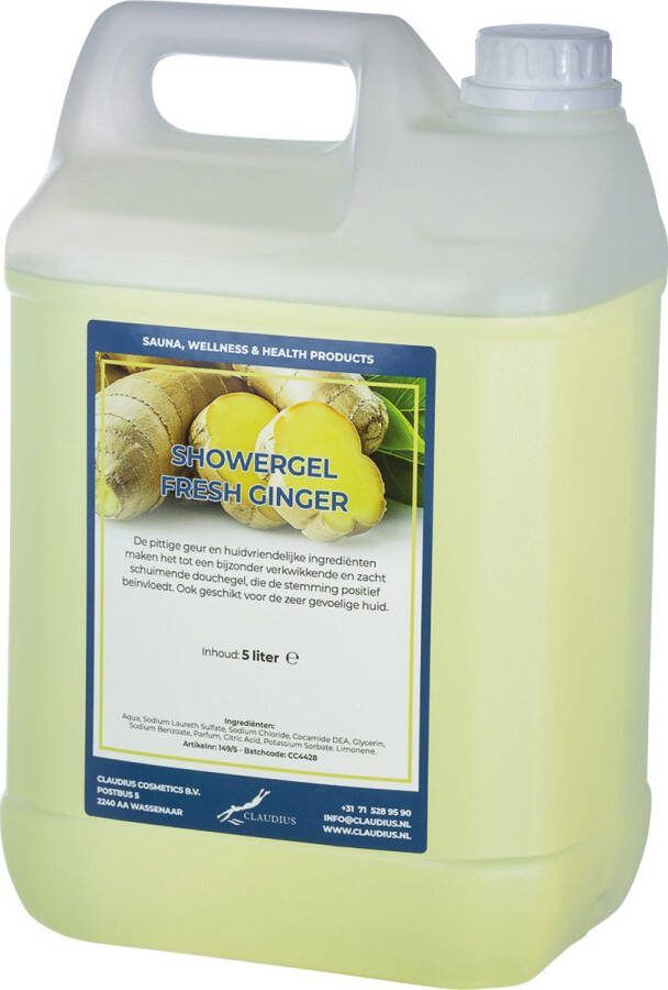 Claudius Cosmetics Benelux B.V. Claudius Douchegel Fresh Ginger 5 liter Showergel