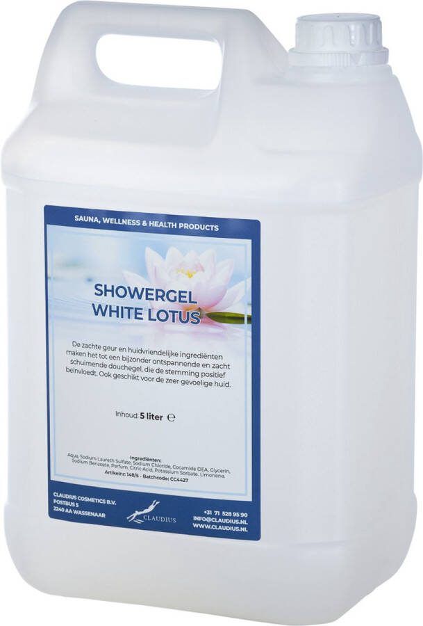 Claudius Cosmetics Benelux B.V. Douchegel White Lotus 5 liter Showergel