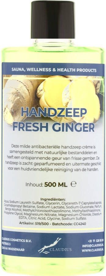 Claudius Cosmetics Benelux B.V. Handzeep Fresh Ginger 500 ml