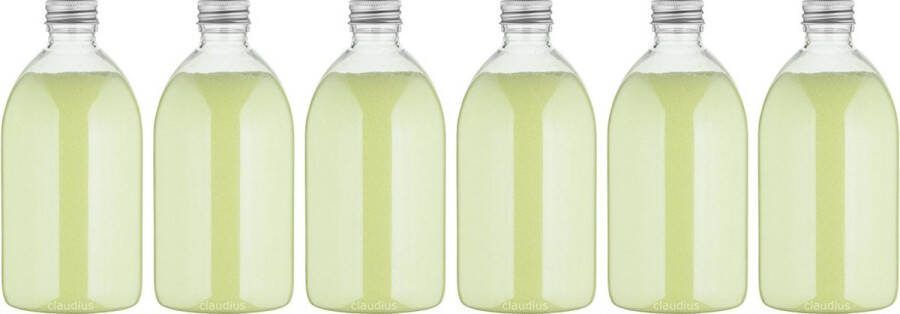 Claudius Cosmetics Benelux B.V. Scrubzout Fresh Ginger 650 gram Fles met aluminium dop set van 6 stuks Hydraterende Lichaamsscrub