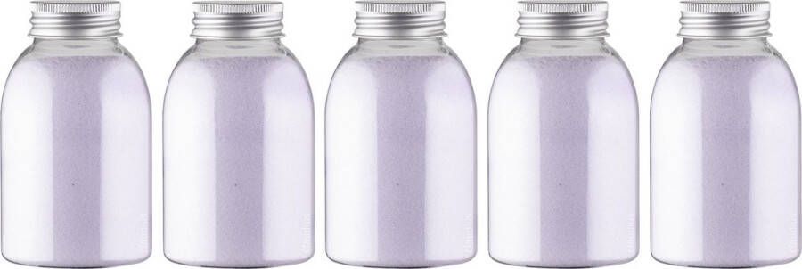 Claudius Cosmetics Benelux B.V. Scrubzout Lavendel 300 gram fles met aluminium dop Hydraterende Lichaamsscrub set van 5 stuks