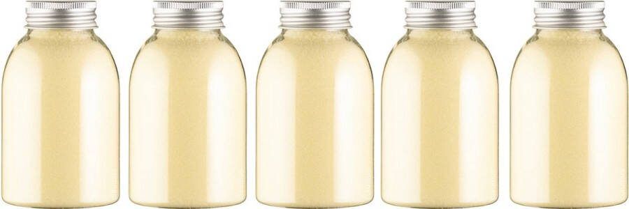 Claudius Cosmetics Benelux B.V. Scrubzout Vanille 300 gram fles met aluminium dop Hydraterende Lichaamsscrub set van 5 stuks
