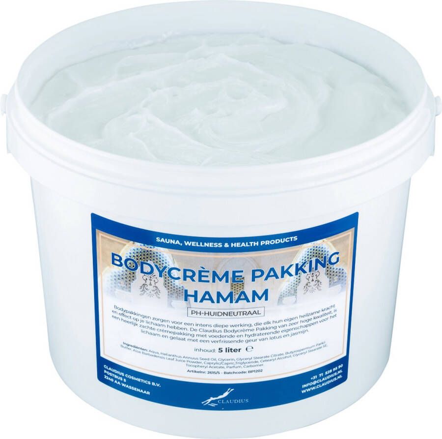Claudius Cosmetics B.V. Bodycrème Pakking Hamam 5 liter