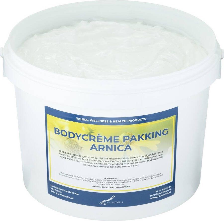 Claudius Cosmetics B.V. Bodycrème Pakking Arnica 2 5 liter