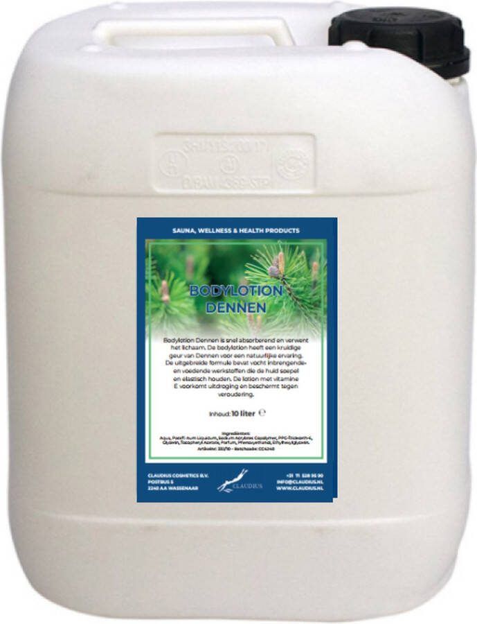 Claudius Cosmetics B.V. Bodylotion Dennen 10 liter