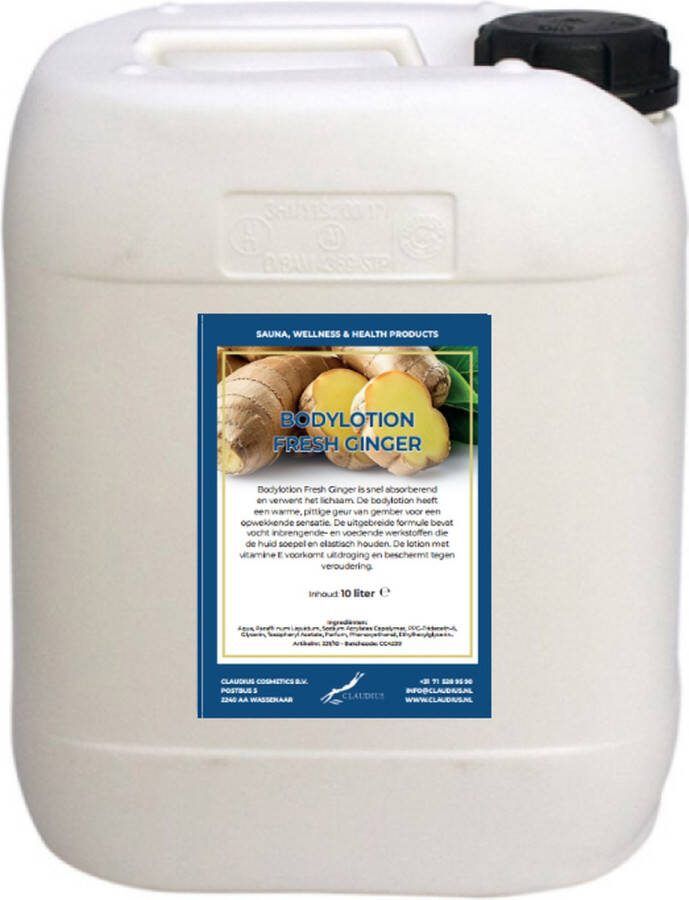 Claudius Cosmetics B.V. Bodylotion Fresh Ginger 10 liter