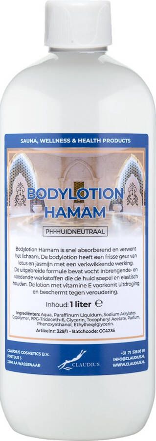 Claudius Cosmetics B.V. Bodylotion Hamam 1 Liter