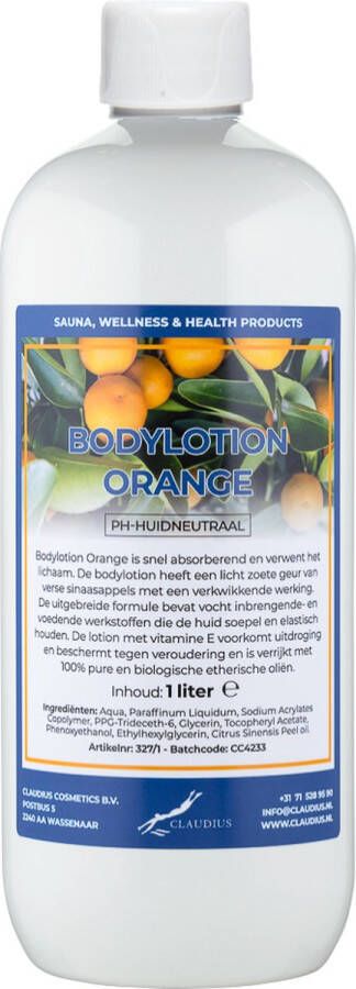 Claudius Cosmetics B.V. Bodylotion Orange 1 Liter