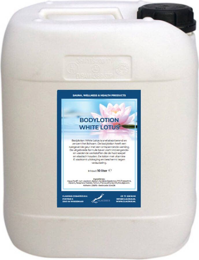 Claudius Cosmetics B.V. Bodylotion White Lotus 10 liter