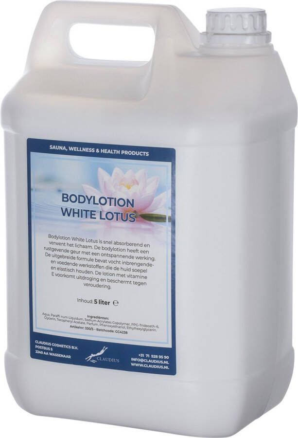 Claudius Cosmetics B.V. Bodylotion White Lotus 5 liter