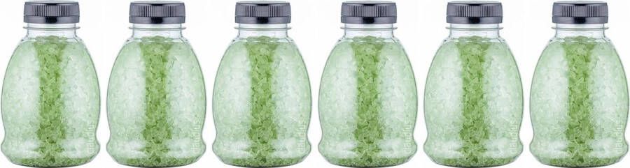 Claudius Cosmetics B.V. Claudius Badzout Eucalyptus 375 gram Fles met zwarte dop Set van 6 stuks