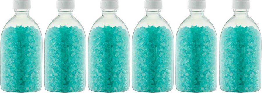 Claudius Cosmetics B.V. Claudius Badzout Hamam 600 gram Fles met witte dop set van 6 stuks