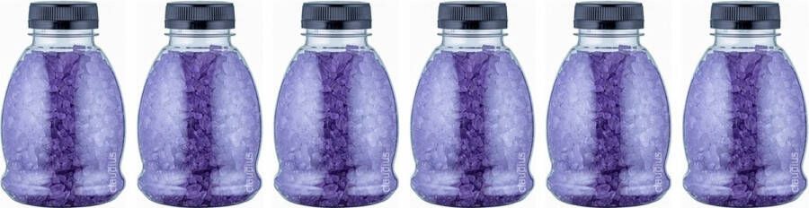 Claudius Cosmetics B.V. Claudius Badzout Lavendel 375 gram Fles met zwarte dop Set van 6 stuks