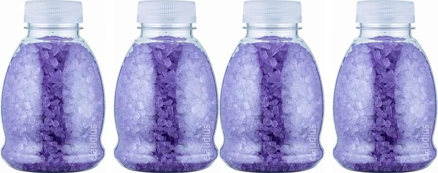 Claudius Cosmetics B.V. Claudius Badzout Lavendel 375 gram Fles met transparante dop Set van 4 stuks