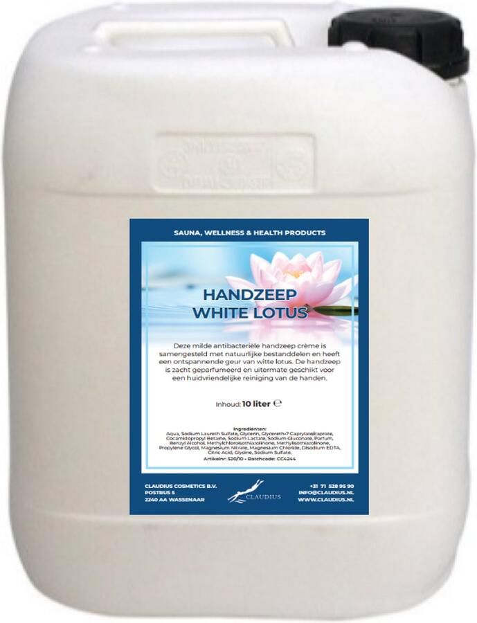 Claudius Cosmetics B.V. Handzeep White Lotus 10 liter