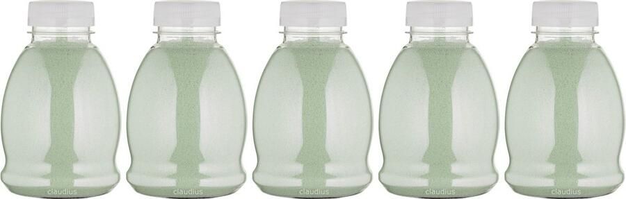 Claudius Cosmetics B.V. Scrubzout Dennen 375 gram Fles met transparante dop Set van 5 stuks Hydraterende Lichaamsscrub