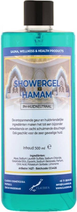 Claudius Cosmetics B.V. Douchegel Hamam 500 ml Showergel