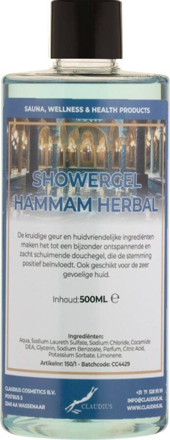 Claudius Cosmetics B.V. Douchegel Hammam Herbal 500 ml Showergel