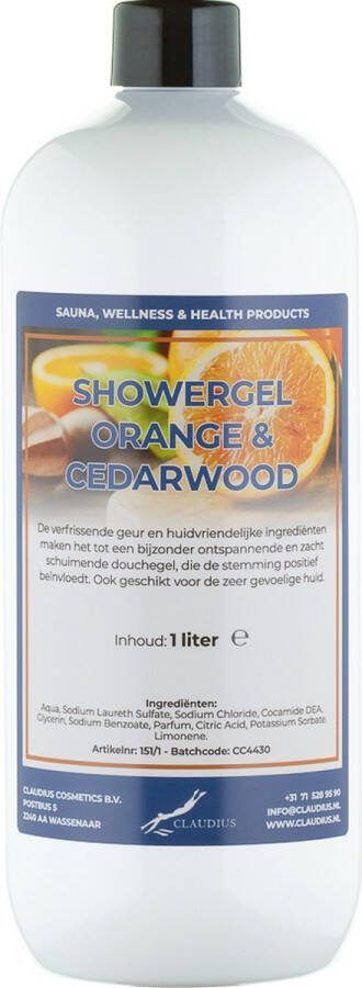 Claudius Cosmetics B.V. Douchegel Sweet Orange & Cedarwood 1 liter showergel