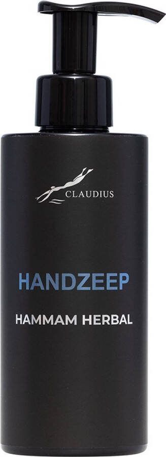 Claudius Cosmetics B.V. Handzeep Hammam Herbal 300 ml met pomp zwarte fles