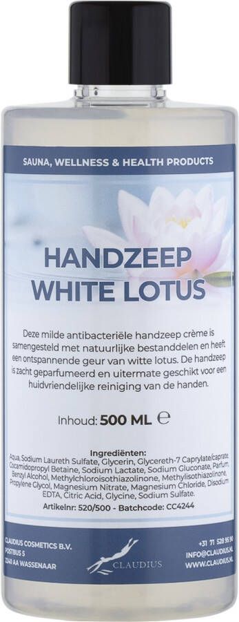 Claudius Cosmetics B.V. Handzeep White Lotus 500 ml