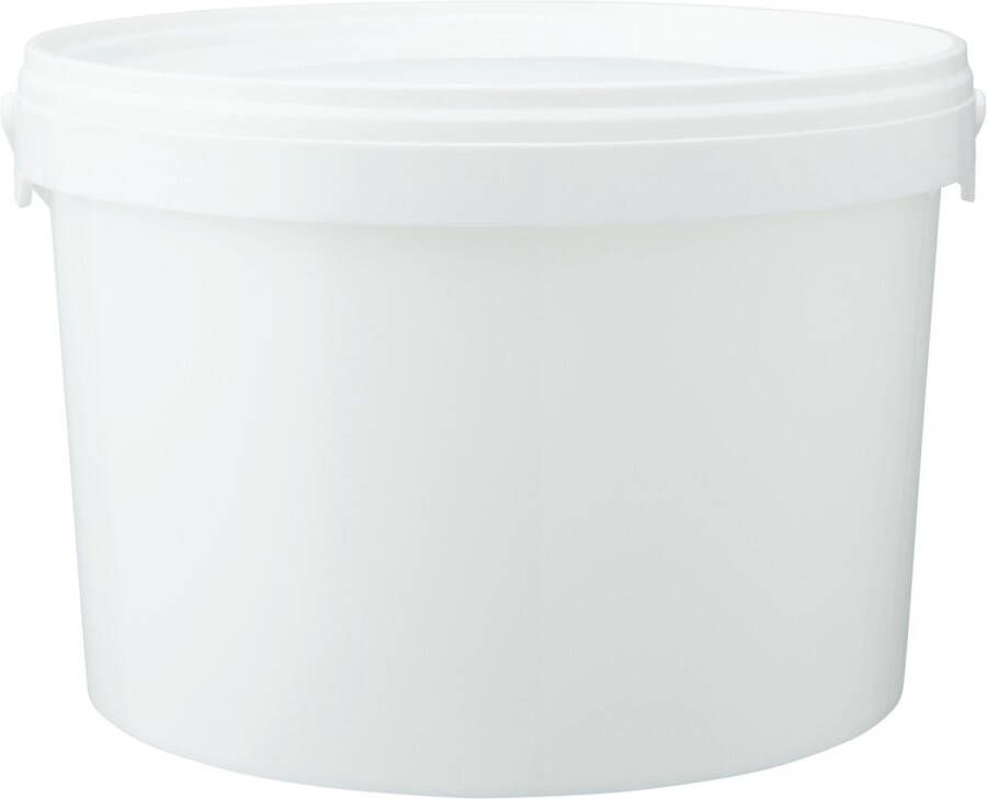 Splashbox Product Support B.V. Lege Plastic Emmer Wit met Deksel – 5 liter