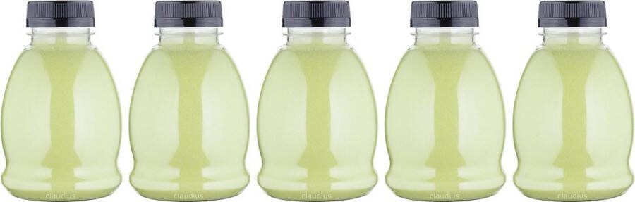 Claudius Cosmetics B.V. Scrubzout Fresh Ginger 375 gram Fles met zwarte dop Set van 5 stuks Hydraterende Lichaamsscrub