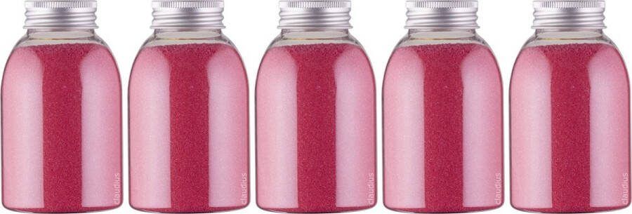 Claudius Cosmetics B.V. Scrubzout Fruity Melon 300 gram fles met aluminium dop Hydraterende Lichaamsscrub set van 5 stuks