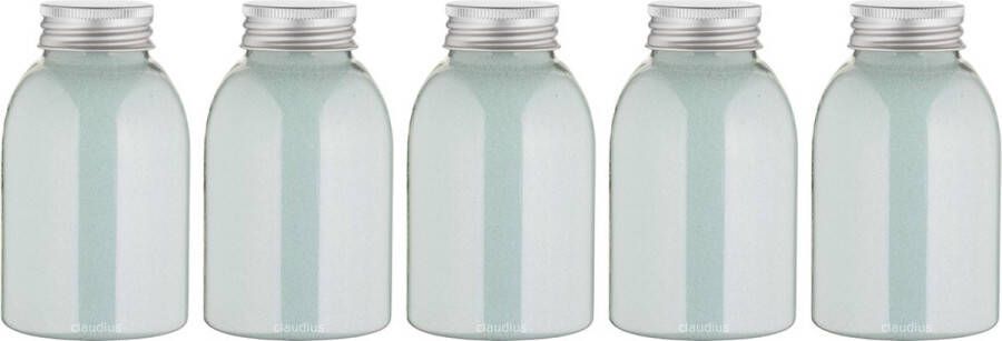 Claudius Cosmetics B.V. Scrubzout Hammam Herbal 300 gram fles met aluminium dop Hydraterende Lichaamsscrub set van 5 stuks