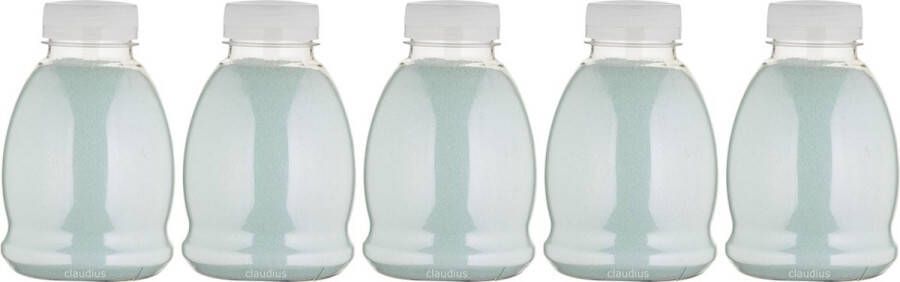 Claudius Cosmetics B.V. Scrubzout Hammam Herbal 375 gram Fles met transparante dop Set van 5 stuks Hydraterende Lichaamsscrub