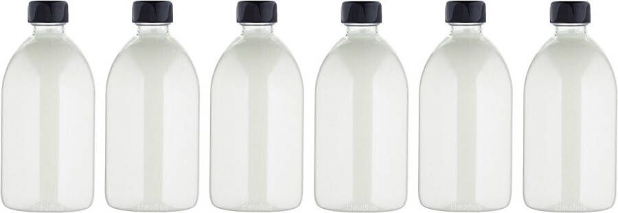 Claudius Cosmetics B.V. Scrubzout White Lotus 650 gram Fles met zwarte dop set van 6 stuks Hydraterende Lichaamsscrub