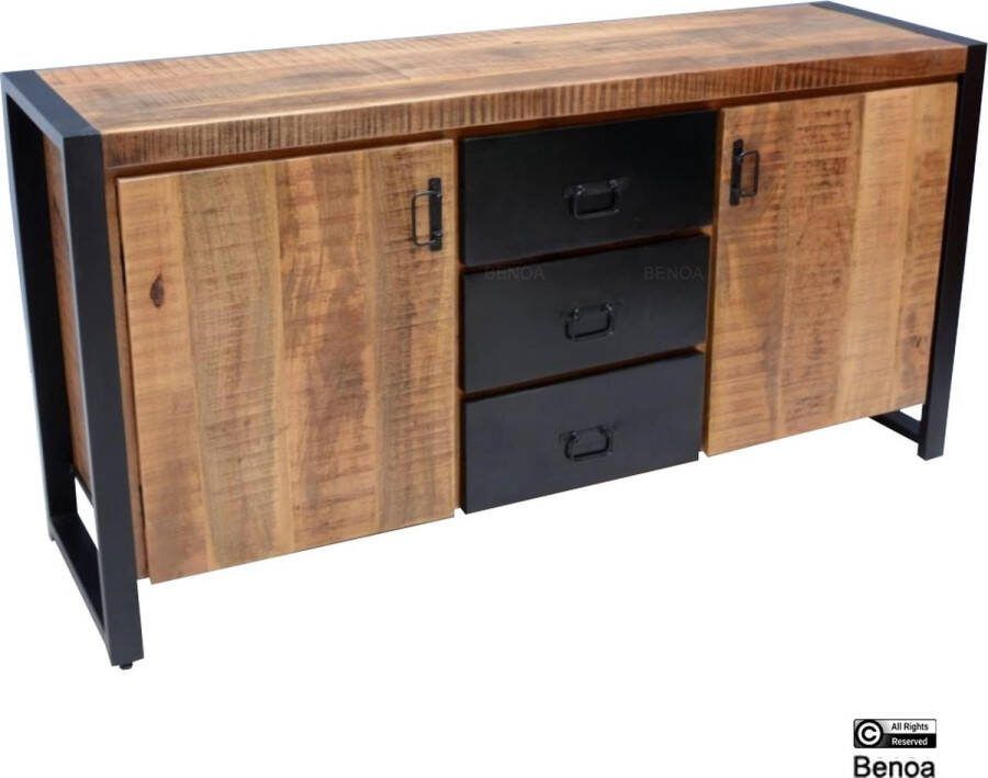 Claus and Clyde Mangohout dressoir Dressoirkast TV Meubel Opbergruimte Boekenrek Meubel