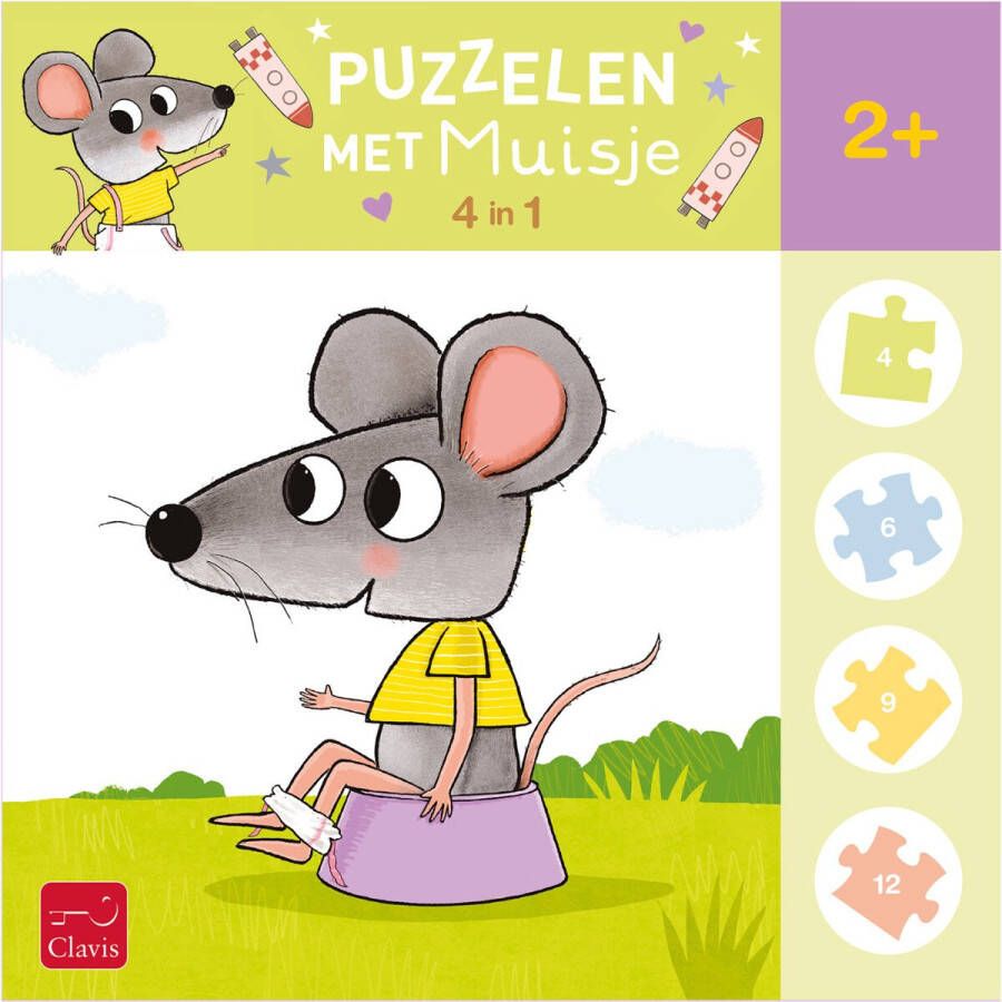 Clavis Puzzelen met Muisje. 2+