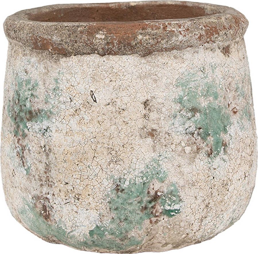 Clayre & Eef Bloempot Ø 16x13 cm Beige Terracotta
