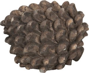 Clayre & Eef Bloempot Ø 19*15 cm Bruin Steen Bloempot binnen Plantenpot Plant pot