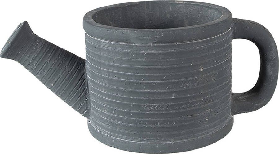 Clayre & Eef Bloempot Gieter 27x15x11 cm Grijs Steen Plantenpot