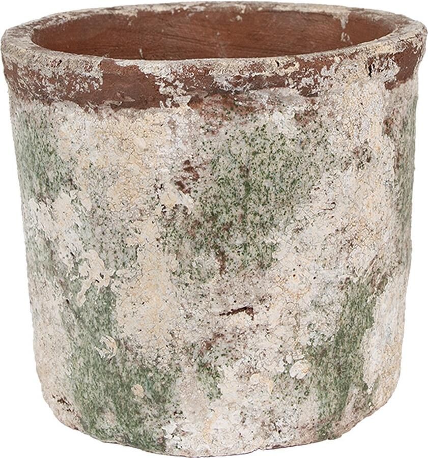 Clayre & Eef Bloempot Ø 18x16 cm Beige Terracotta