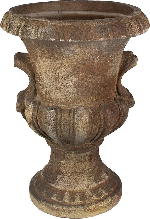 Clayre & Eef Bloempot Ø 34x46 cm Bruin Keramisch materiaal Plantenhouder
