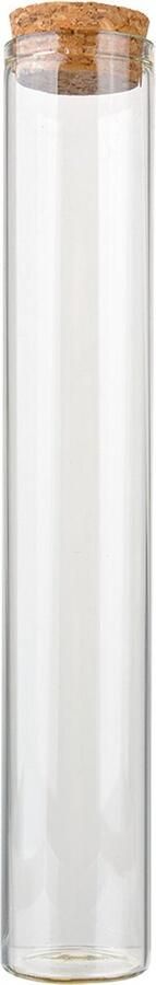 Clayre & Eef Voorraadpot Ø 3x18 cm Transparant Glas