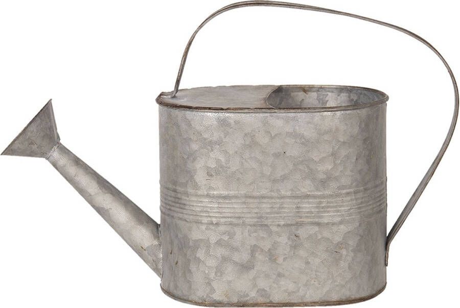 Clayre & Eef Decoratie Gieter 40x14x25 cm Grijs Metaal Plantengieter