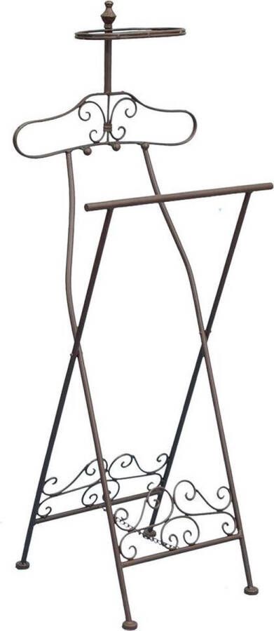 Clayre & Eef Dressboy 121 cm Bruin Ijzer Rechthoek Kledingstandaard Kledingpop Bruin Kledingstandaard Kledingpop