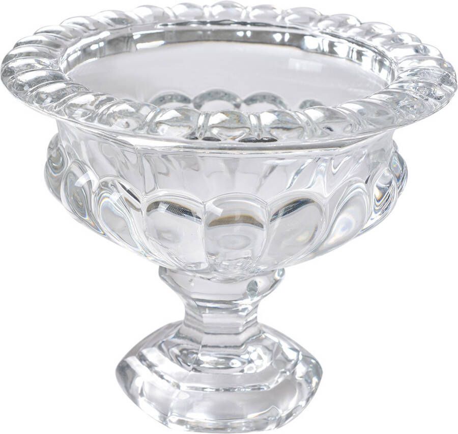 Clayre & Eef Fruitschaal Ø 19x15 cm Transparant Glas Transparant
