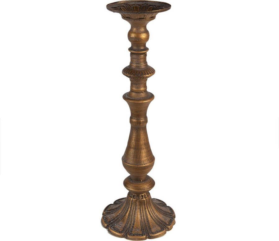 Clayre & Eef Kandelaar 43 cm Koperkleurig Ijzer Kaarsenhouder Koperkleurig Kaarsenhouder