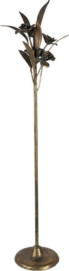Clayre & Eef Kandelaar 61 cm Goudkleurig Ijzer Lantaarn Goudkleurig Lantaarn