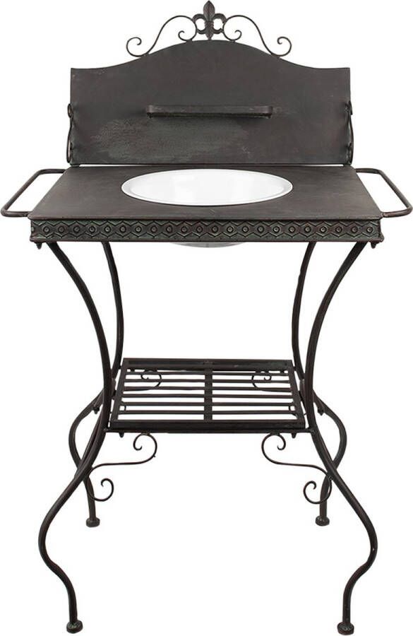 Clayre & Eef Kaptafel 72x48x114 cm Bruin Groen Ijzer Bruin