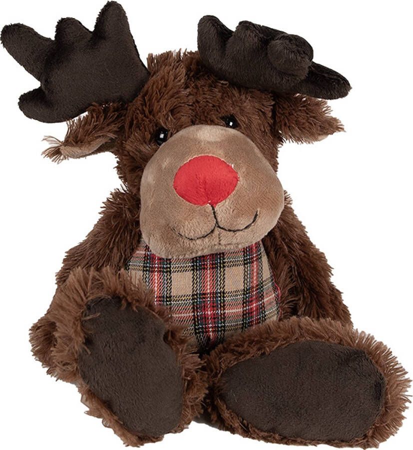 Clayre & Eef Knuffel Rendier 35 cm Bruin Pluche Bruin