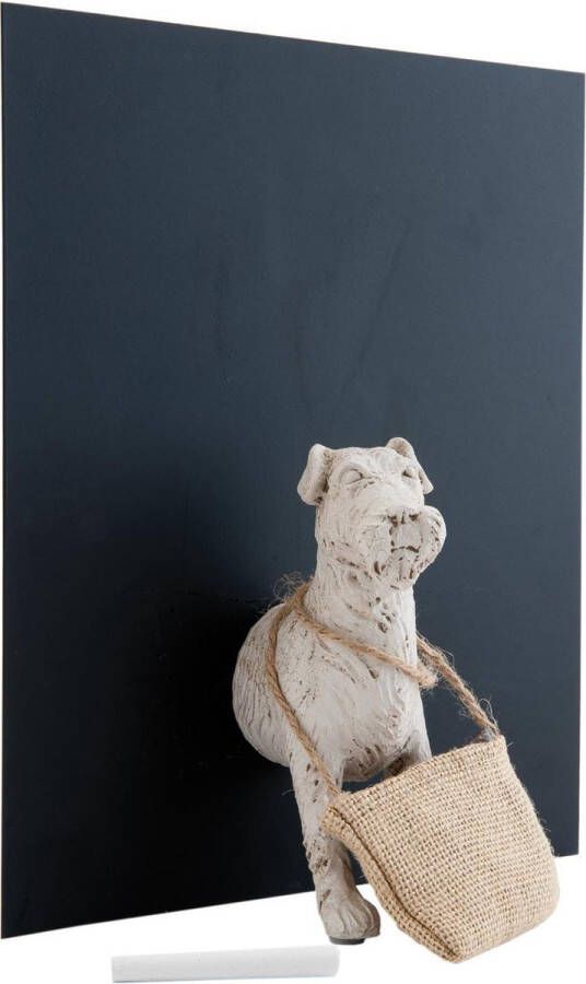Clayre & Eef Krijtbord staand met hond 26x20x32 cm