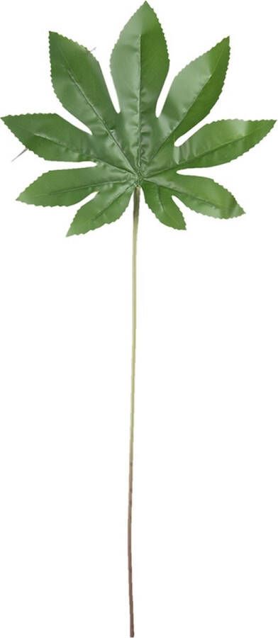 Clayre & Eef Kunstbloem 8*1*10 cm Groen Kunststof Kunstplant Nepplant Nepbloem KunstplantNepplantNepbloem